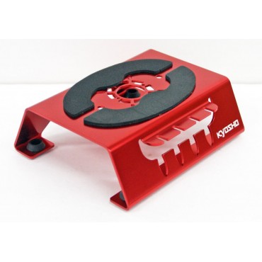 BASE BANCADA PARA MANUTENÇÃO DE AUTOMODELO COM SUPORTE PARA AMORTECEDOR RED PARA ON E OFF ROAD 1/10 E 1/8 KYOSHO 36228R